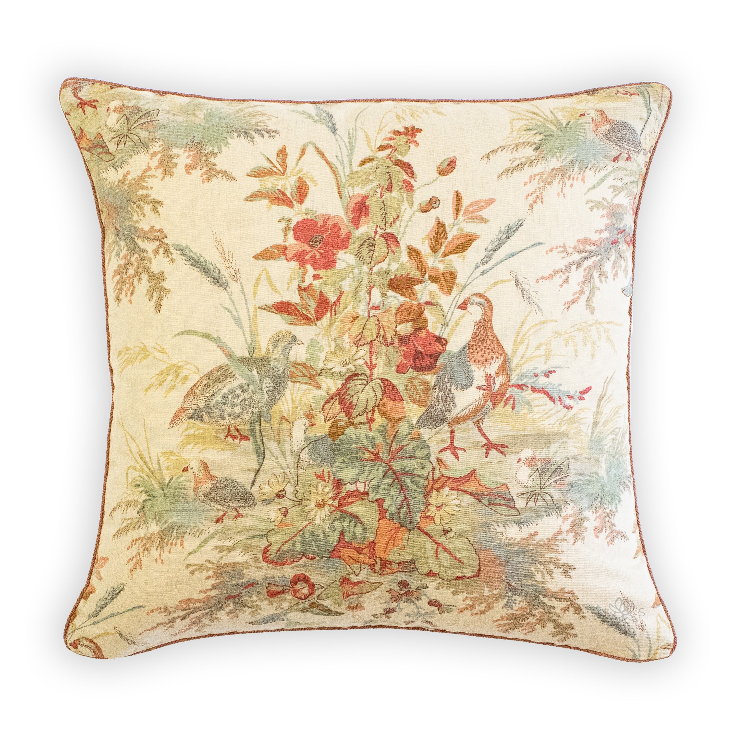 Custom Designer Pillows Online Quail Meadow Bolster